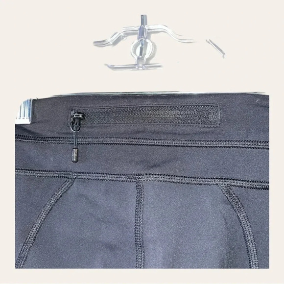 LULULEMON PACE RIVAL CROP MESH PANEL BLACK SIZE 4 IN GOOD CONDITION - Picture 8 of 9